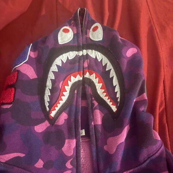 Purple bape hoodie - Picture 4 of 5